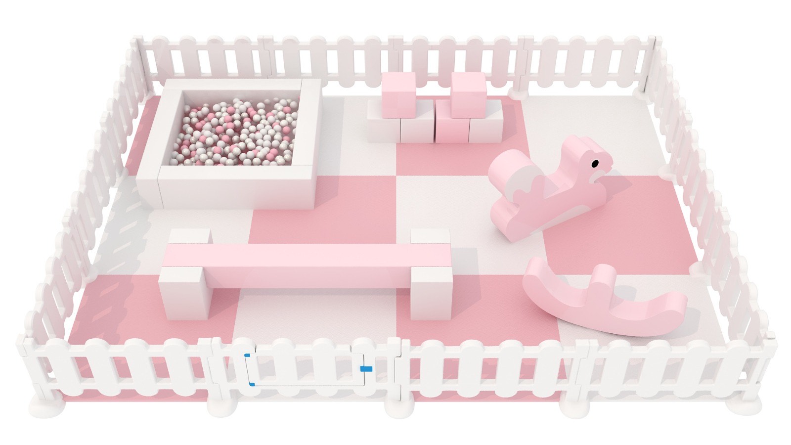 Pink & White Mini Soft Play