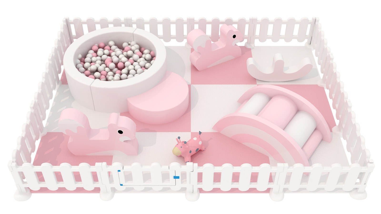 Pink & White Small Soft Play